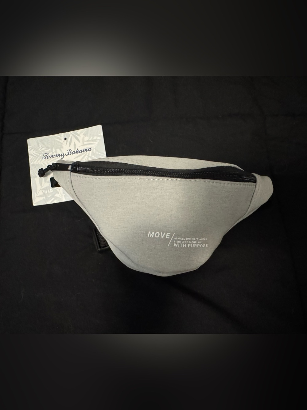Tommy Bahama NEW Gray Crossbody Sling Belt Bag